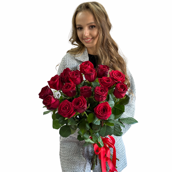 17 red roses