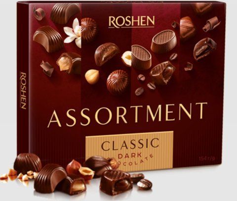 Candies Assortment dark chocolate, 154 g
