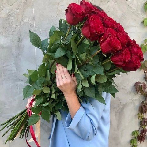 Bouquet "15 roses  80сm"